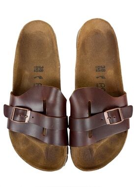 Birkenstock Papillio Carmen Sandal Brown Leather Size 38 / US 7